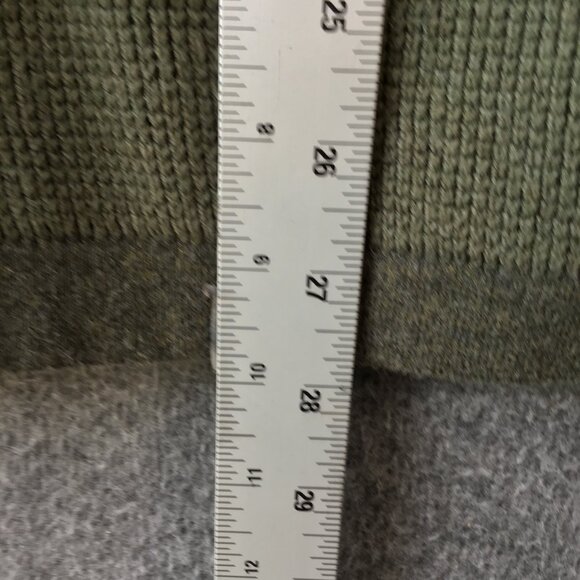 Eddie Bauer Mens TXL Olive Green Crew Neck Textured Sweater - Picture 4 of 8